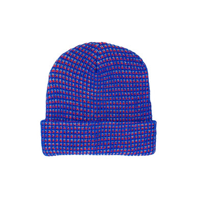 Grid Knit Hat: Cobalt