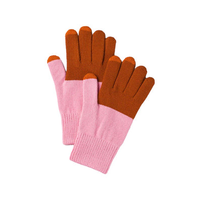 Tech Gloves: Rust/Pink