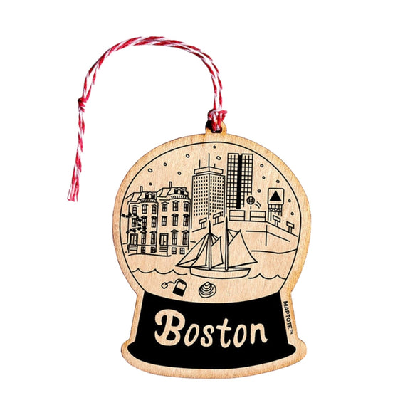 Boston Wood Ornament