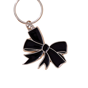 Enamel Keychain: Classic Bow