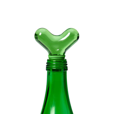Hobknob Bottle Stopper: Green