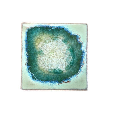 Geode Coaster: Textured Turquoise