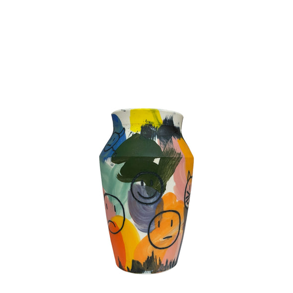 Medium Vase: Friend Faces III