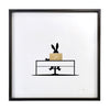 Print: Limited Edition Gold Working Rabbit