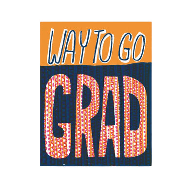 Card: Way To Go Grad Wavy