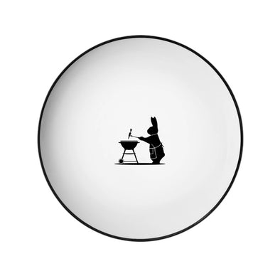 Plate: Barbecuing Rabbit