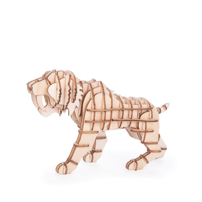 3D Wooden Puzzle: Tiger