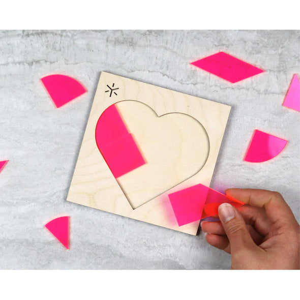 Tangram Tiling Puzzle: Heart