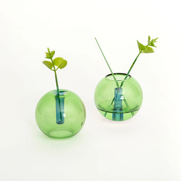 Mini Bubble Vase: Green/Blue