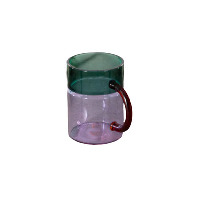 Pablo Glass Mug: Teal/Purple