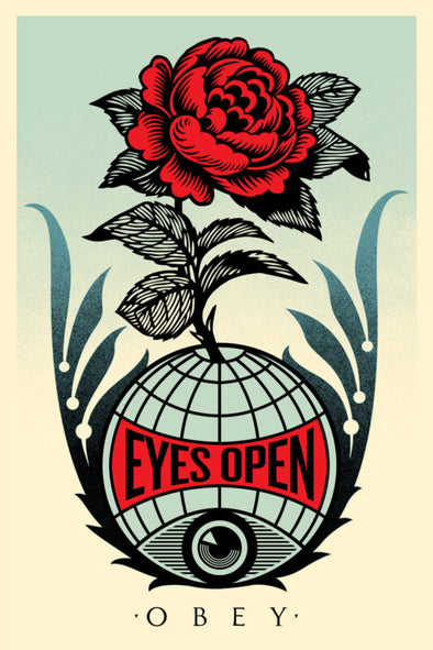 Shepard Fairey Offset Lithograph: Eyes Open