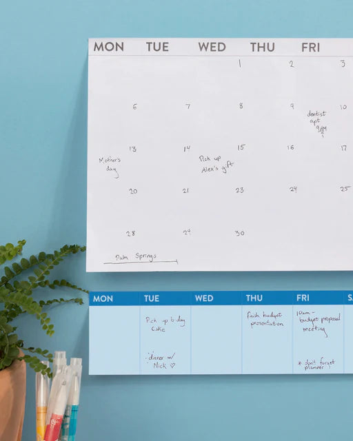 Sticky Weekly Planner: Blue