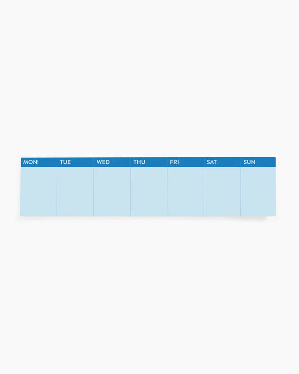 Sticky Weekly Planner: Blue