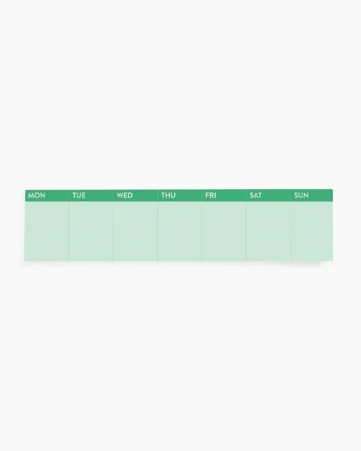 Sticky Weekly Planner: Green