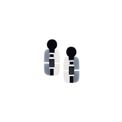 Earrings: Panorama Link Black