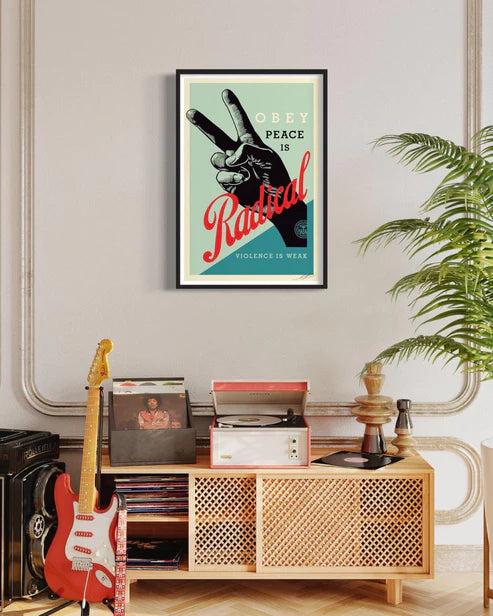 Shepard Fairey Offset Lithograph: Radical Peace