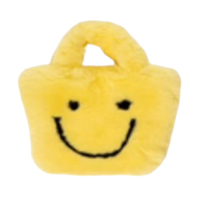 Purse: Fuzzy Yellow Smile