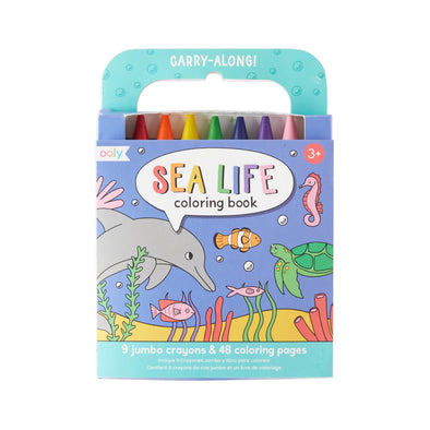Sea Life Coloring Book Kit