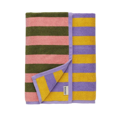 Bath Towel: Sunset Quilt Stripe