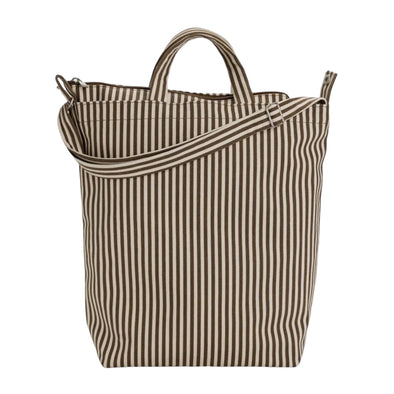 Zip Duck Bag: Brown Stripe