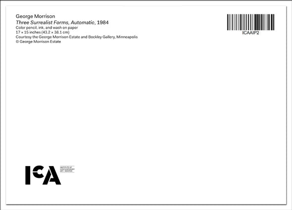 Postcard: George Morrison, Three Surrealist Forms, Automatic