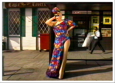 Postcard: Charles Atlas, Mrs. Peanut Visits New York (still), 1992–99