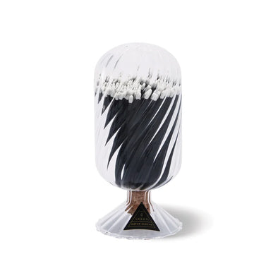 Tuxedo Helix Cloche: Black Matches