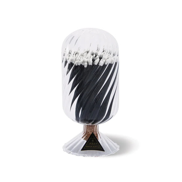 Tuxedo Helix Cloche: Black Matches
