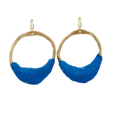 Earrings: Ritual Large Blue