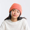 Rib Knit Hat: Camel Poppy