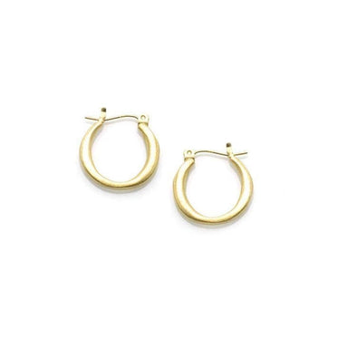 Earrings: Small Hoop Gold