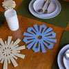 Snowflake Trivet: Heather Blue