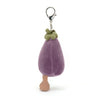 Vivacious Vegetable Eggplant Bag Charm