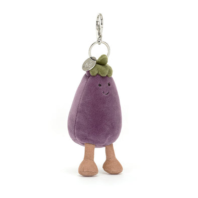 Vivacious Vegetable Eggplant Bag Charm