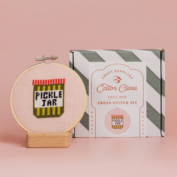 Cross Stitch Kit: Pickle Jar