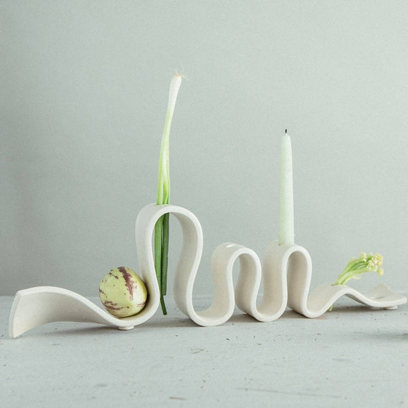 Weylyn Candelabra: Cream