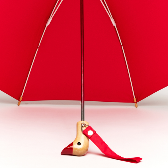 Children's Duckling Umbrella: Red