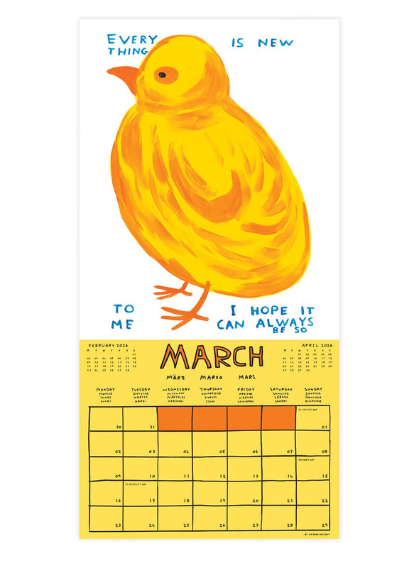 David Shrigley 2026 Wall Calendar