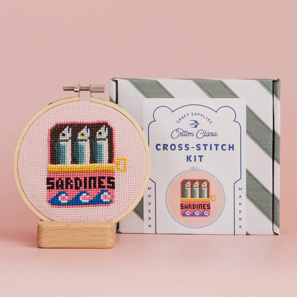 Cross Stitch Kit: Sardines