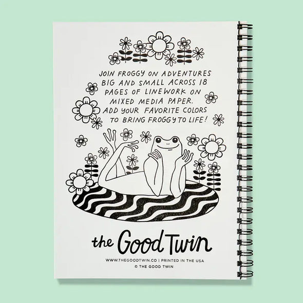 Froggy in Color Coloring Book