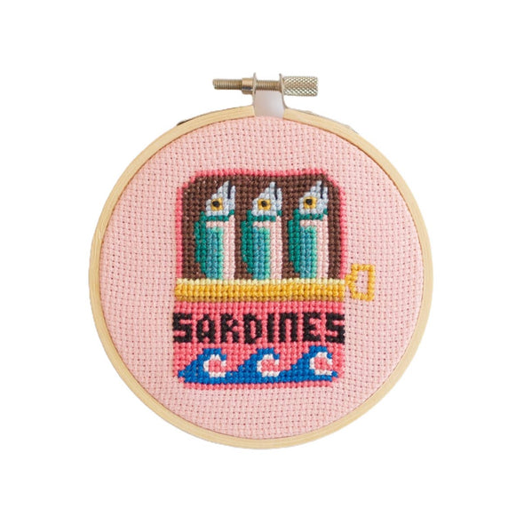 Cross Stitch Kit: Sardines