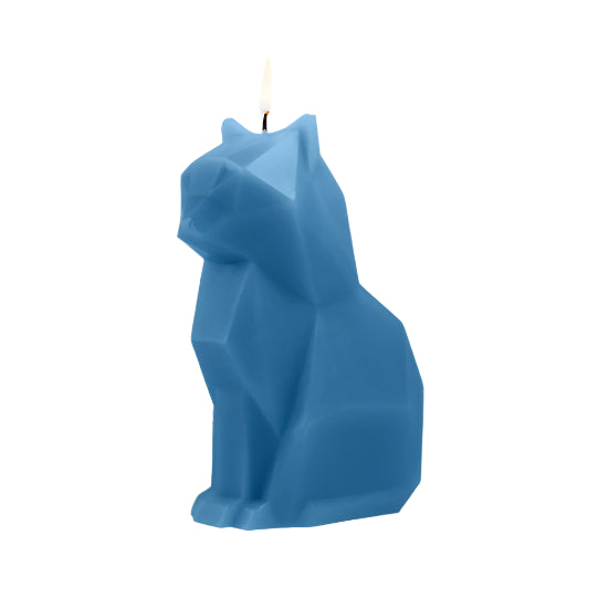 Candle: Blue Pyropet Kisa Cat Skeleton