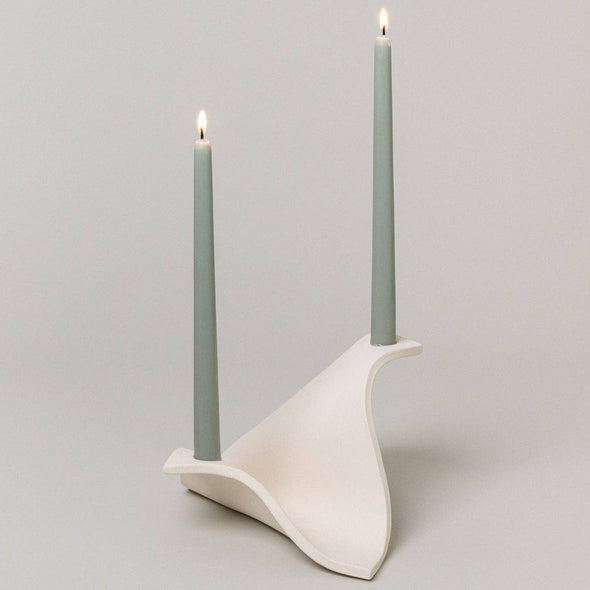 Drape Candelabra: Bone