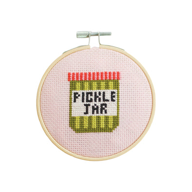 Cross Stitch Kit: Pickle Jar