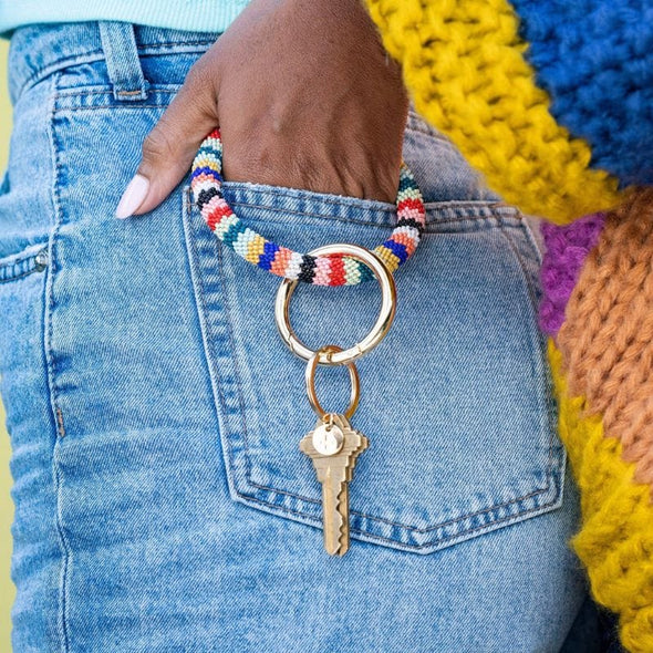 Bracelet: Beaded Key Ring Multicolor