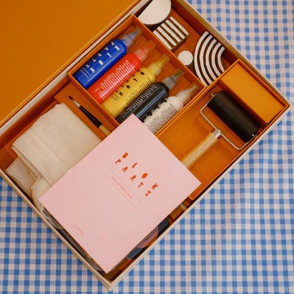 Block Printing Kit: Abstract Print Tote Bag