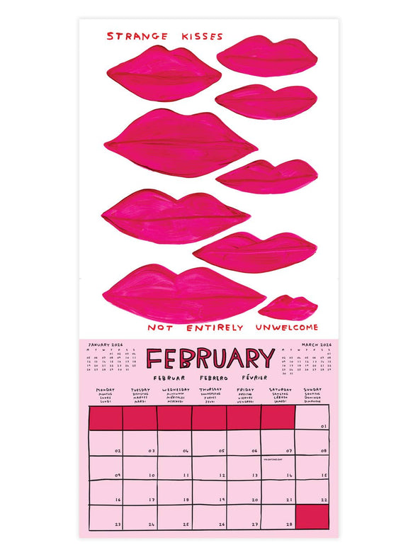 David Shrigley 2026 Wall Calendar