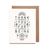Card: Thank You For Being You
