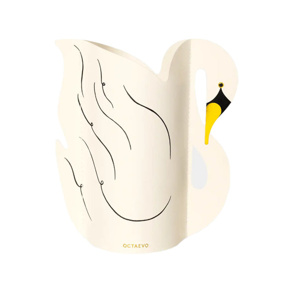Mini Paper Vase: Swan