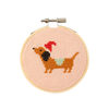 Cross Stitch Kit: Christmas Dachshund